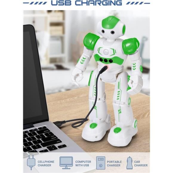 RC Robot Toys for Kids,Gesture & Sensing Remote Control Robot for 4 5 6 7 8 Year - Picture 6 of 8